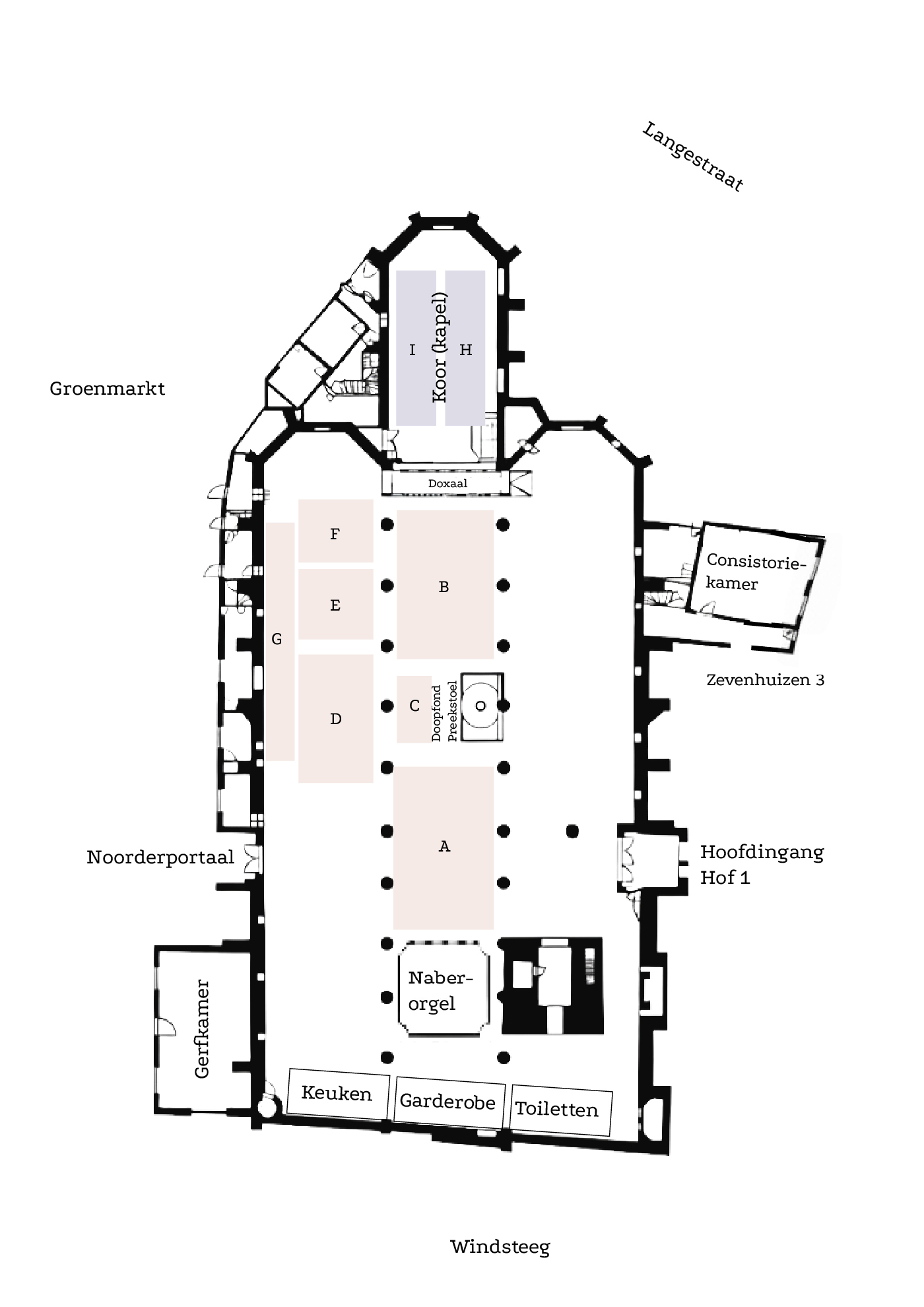 Bewerkbestand plattegrond leeg verticaal - incl placering